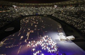 2016 Rio Olympics - Opening ceremony - Maracana - Rio de Janeiro, Brazil - 05/08/2016. Performers take part in the opening ceremony. REUTERS/Morry Gash/Pool FOR EDITORIAL USE ONLY. NOT FOR SALE FOR MARKETING OR ADVERTISING CAMPAIGNS.