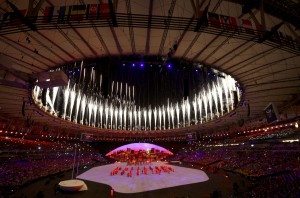 2016 Rio Olympics - Opening Ceremony - Maracana - Rio de Janeiro, Brazil - 05/08/2016. Performers take part in the opening ceremony. REUTERS/Brian Snyder FOR EDITORIAL USE ONLY. NOT FOR SALE FOR MARKETING OR ADVERTISING CAMPAIGNS.