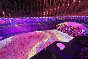 2016 Rio Olympics - Opening ceremony - Maracana - Rio de Janeiro, Brazil - 05/08/2016. Performers take part in the opening ceremony. REUTERS/Fabrizio Bensch FOR EDITORIAL USE ONLY. NOT FOR SALE FOR MARKETING OR ADVERTISING CAMPAIGNS.