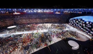 2016 Rio Olympics - Opening ceremony - Maracana - Rio de Janeiro, Brazil - 05/08/2016. A general view during the opening ceremony. REUTERS/Fabrizio Bensch FOR EDITORIAL USE ONLY. NOT FOR SALE FOR MARKETING OR ADVERTISING CAMPAIGNS.